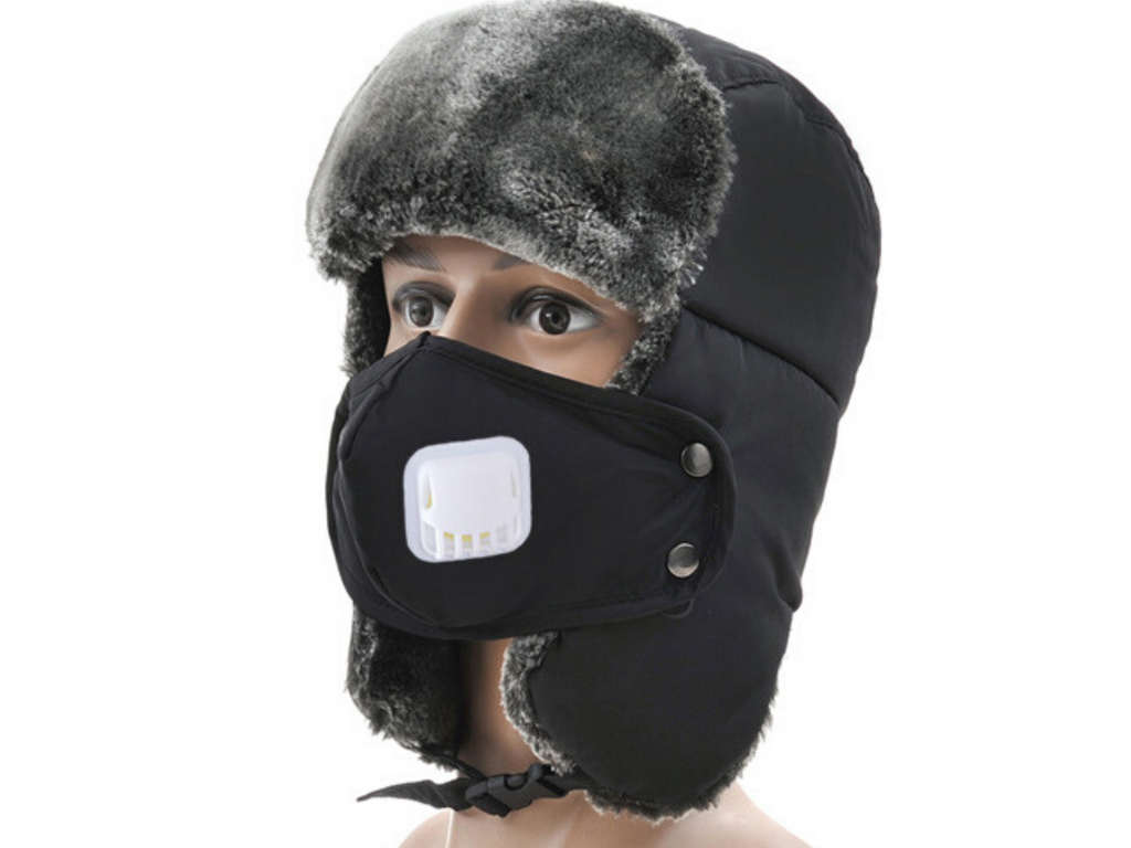 Aviator Winter Hat With Face Mask