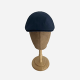 Brim&Brawn Flat Cap in Navy Cotton