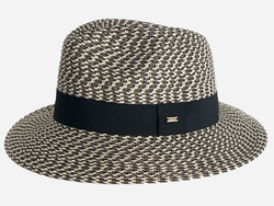 Panama Style Straw Hat Mixed Brown