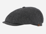 Brim&Brawn Flat Cap in Grey Wool