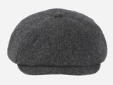 Brim&Brawn Flat Cap in Grey Wool