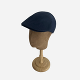 Brim&Brawn Flat Cap in Navy Cotton