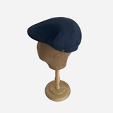 Brim&Brawn Flat Cap in Navy Cotton