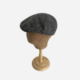 Brim&Brawn Flat Cap in Grey Red Check