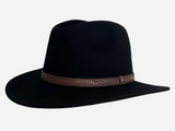 Wool Felt Hat Fedora Cowboy Black