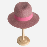Panama Style Straw Hat Pink