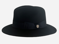 Wool Felt Hat Homburg  Dark Navy