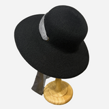 Brim&Brawn Wide Brim Straw Hat Black