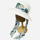 Brim&Brawn Wide Brim Straw Hat White