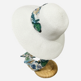 Brim&Brawn Wide Brim Straw Hat White