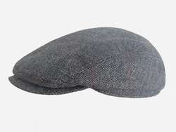 Brim&Brawn Flat Cap in Grey Wool